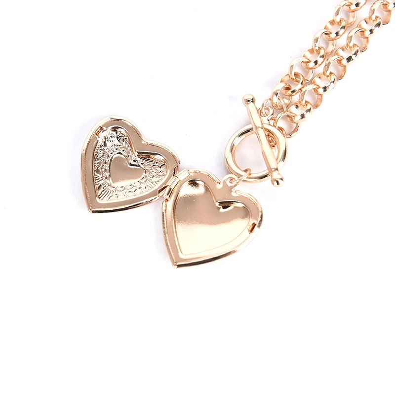 1 шт. кулон в форме сердца друга фоторамка медальон подвеска для ожерелья