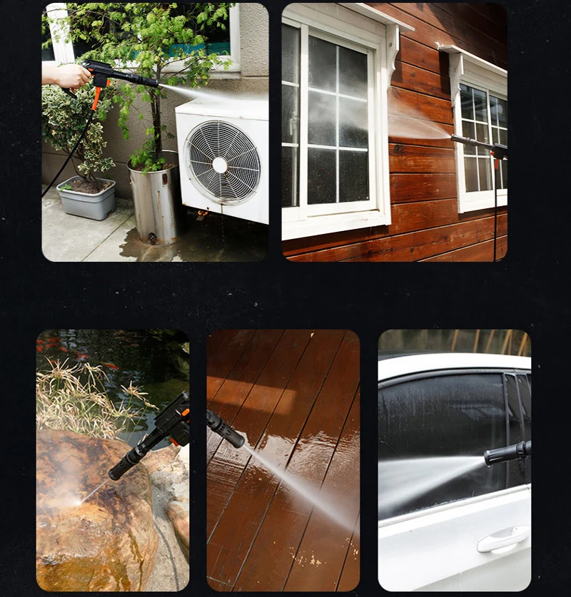 Цена Высококачественная стиральная машина для дома, 220 В, мойка высокого давления, мойка автомобиля, Портативная стиральная машина, насос 1400 Вт