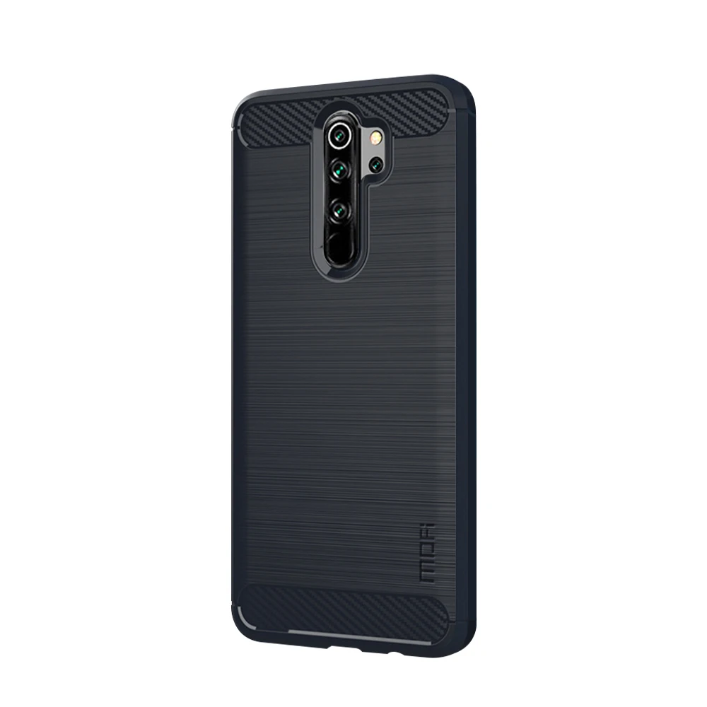 Для Xiaomi Redmi Note 8 Pro MOFI Мягкий ТПУ чехол из углеродного волокна чехол для Xiaomi Redmi Note 8 Pro Чехол Для Телефона - Цвет: Синий
