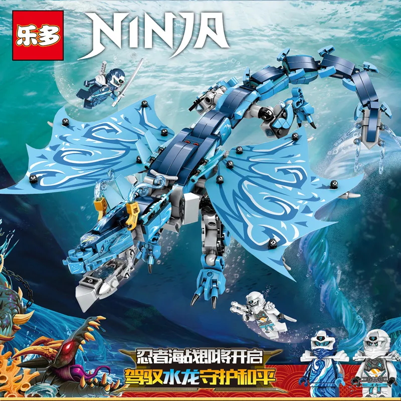 

497 шт., Детский конструктор MOC Water Dragon, 71754 блоков