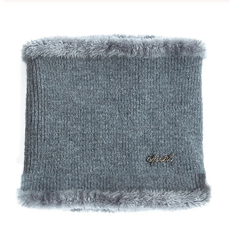 SANDMAN, высокое качество, хлопковые меховые зимние шапки Skullies Beanies для мужчин и женщин, шерстяной шарф, шапки, маска, шапка, вязаная шапка - Цвет: gray scar