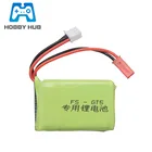 Аккумулятор Lipo, 7,4 В, 1500 мА  ч, 2S, для передатчика Flysky FS-GT5, 2,4 ГГц, 6 каналов, 7,4 В, литиевая батарея для дистанционного управления автомобилем, лодкой