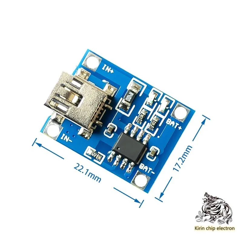 

10pcs / lot tp4056 1A lithium battery charging board charging module lithium battery charger Mini USB interface