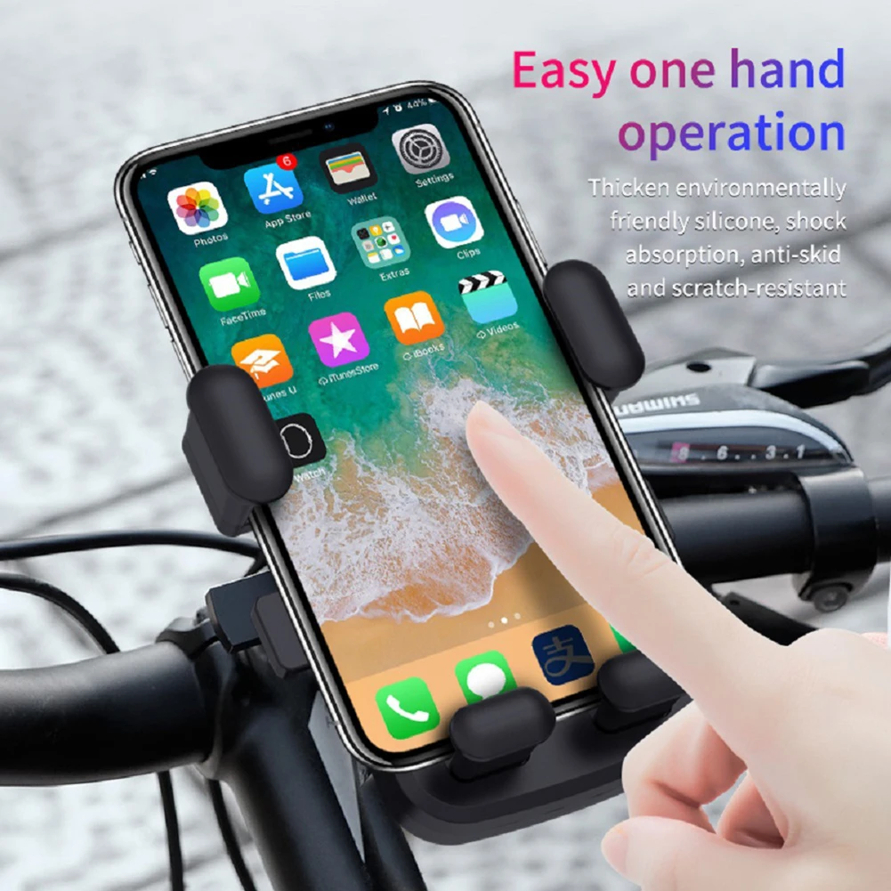 

Bicycle Phone Holder Anti Shake Stable Cradle Clamp With 360 Degrees Rotation Bike Phone Mount Riding Cycling Equipment