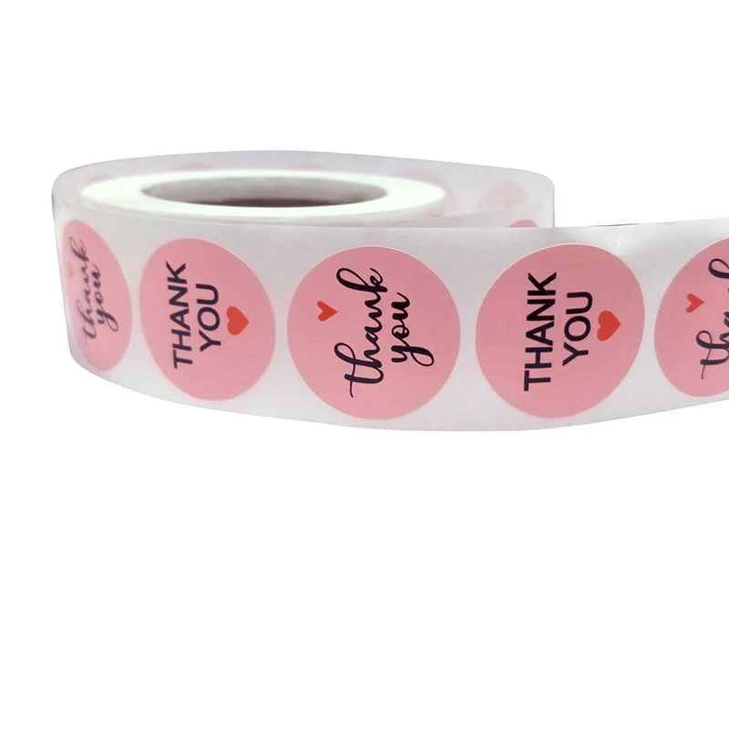 500 шт. круглые/розовые наклейки в форме сердца спасибо сделай сам | Дом и сад