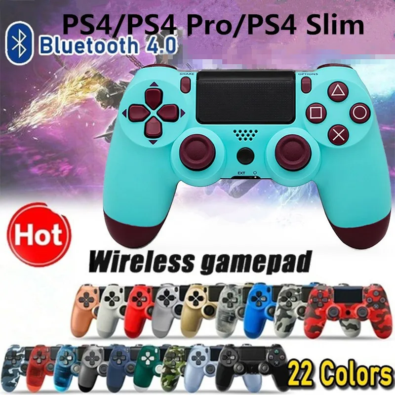 

Wireless PS4 Controller Joystick Dual Vibrate Console Game Handle Bluetooth Rechargeable Gamepad For PS3 PC iPad Mobile Phone