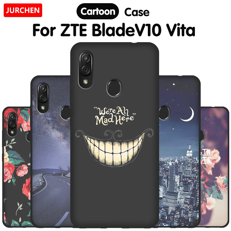 JURCHEN чехол для телефона ZTE Blade V10 Vita 6 26 дюймов милый мультяшный силиконовый мягкий