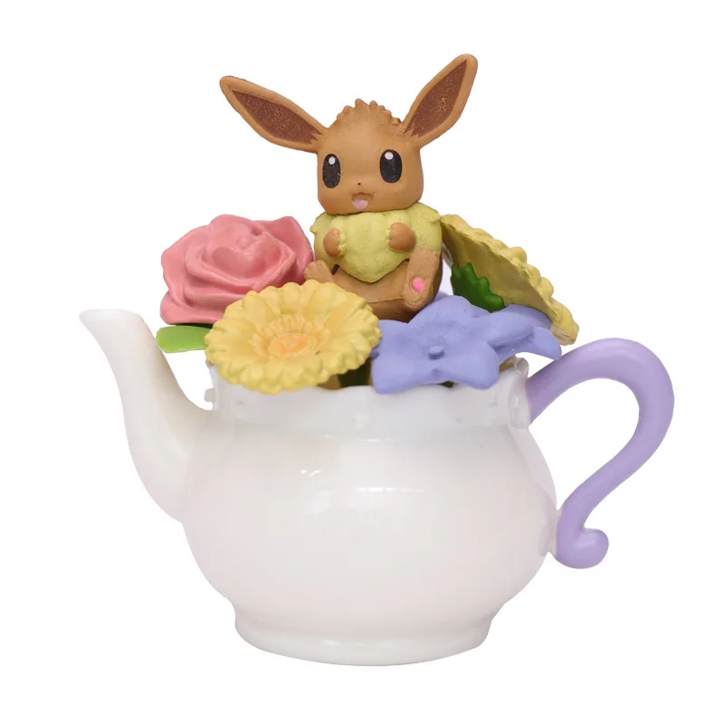 

Little Elf Decoration Hand-Made Japanese Anime Figures Collections Pvc Model Toy Pokemon Blind Box Toy Flower Teacup Dream Doll