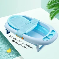 baby shower bath tub pad non slip bathtub seat support mat newborn safety security bath net support cushion foldable soft pillow