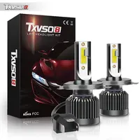 TXVSO8 Mini H4 Led Lamp 12V 110W Car Headlight Bulb 6000K 20000LM Universal 9003/HB2 Diode lights for Car Luces Led Para Auto