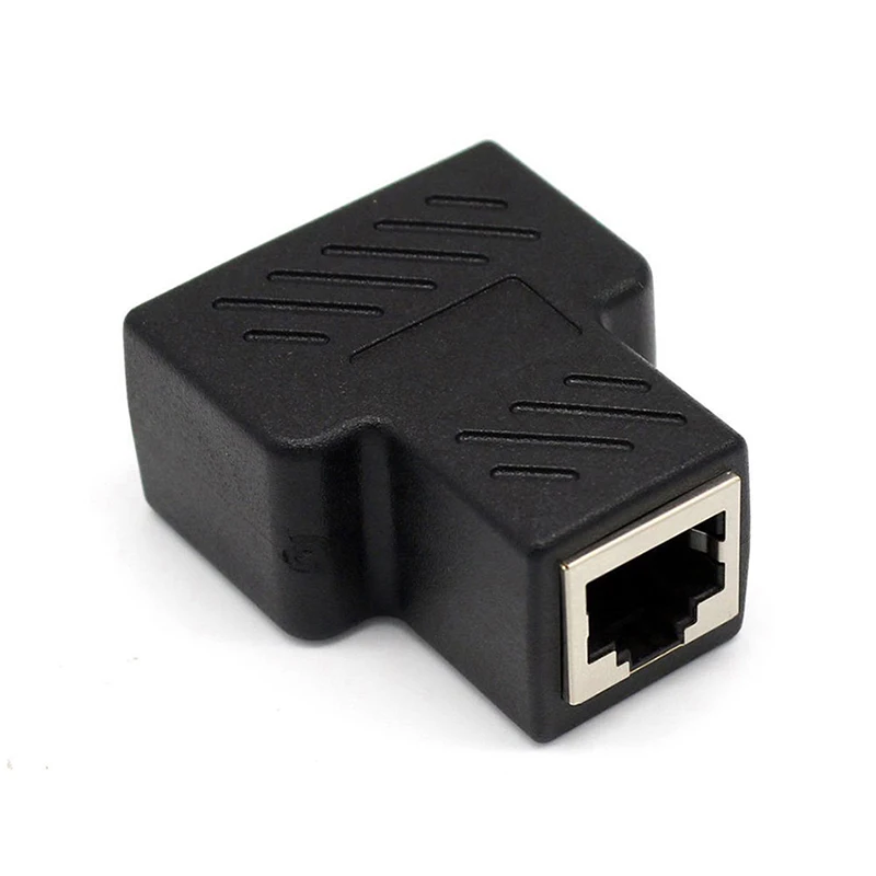 Разветвитель RJ45 1 шт. адаптер Ethernet с на 2 портами мама CAT5/CAT сетевой разветвитель LAN