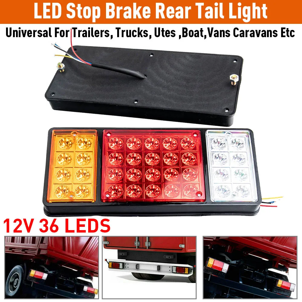 

2x 36 LED Stop Brake Rear Tail Light Indicator Reverse Lamp 12V Trailer Truck RV