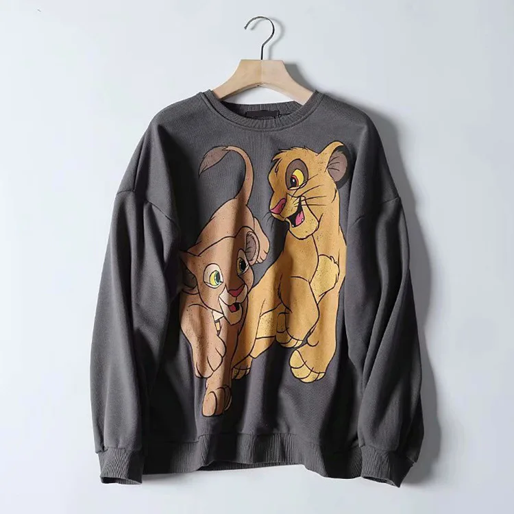 

Осенние толстовки в стиле Харадзюку, свитшот с капюшоном, уличная одежда, пуловер с длинным рукавом, корейский женский пуловер большого раз...