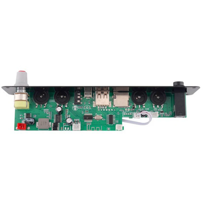 3 7 V Bluetooth усилитель 20 Вт микрофона караоке реверберации Поддержка AUX FM MP3 WAV APE FLAC USB