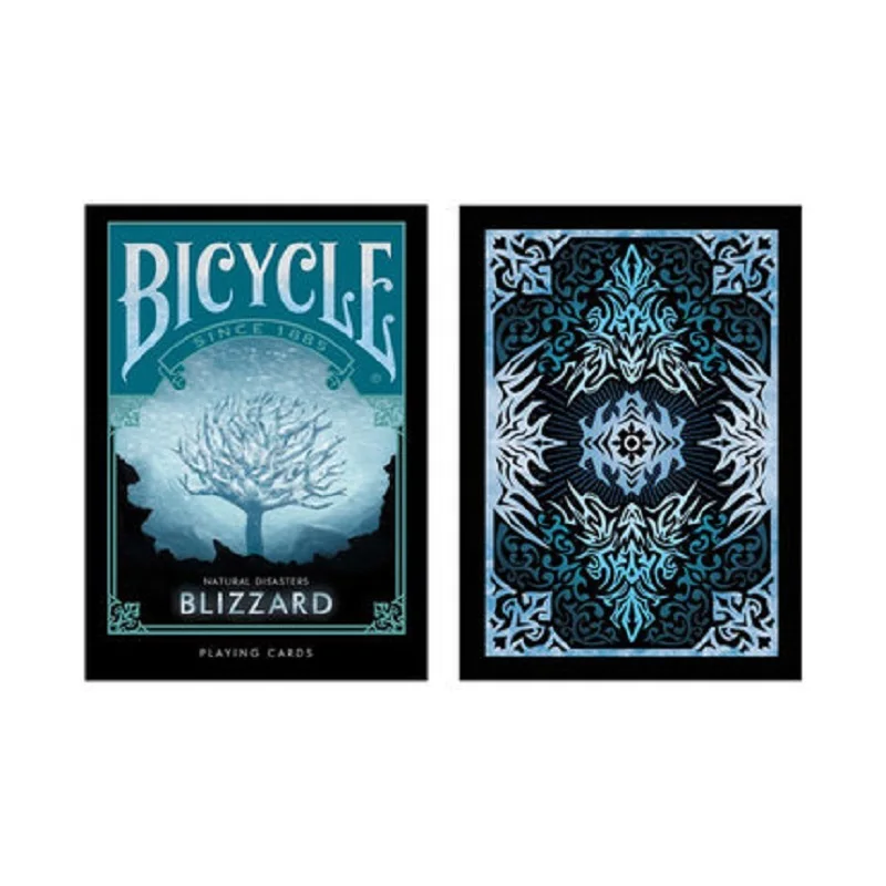 Велосипед природные бедствия снег шторм игральные карты для сбора покера USPCC