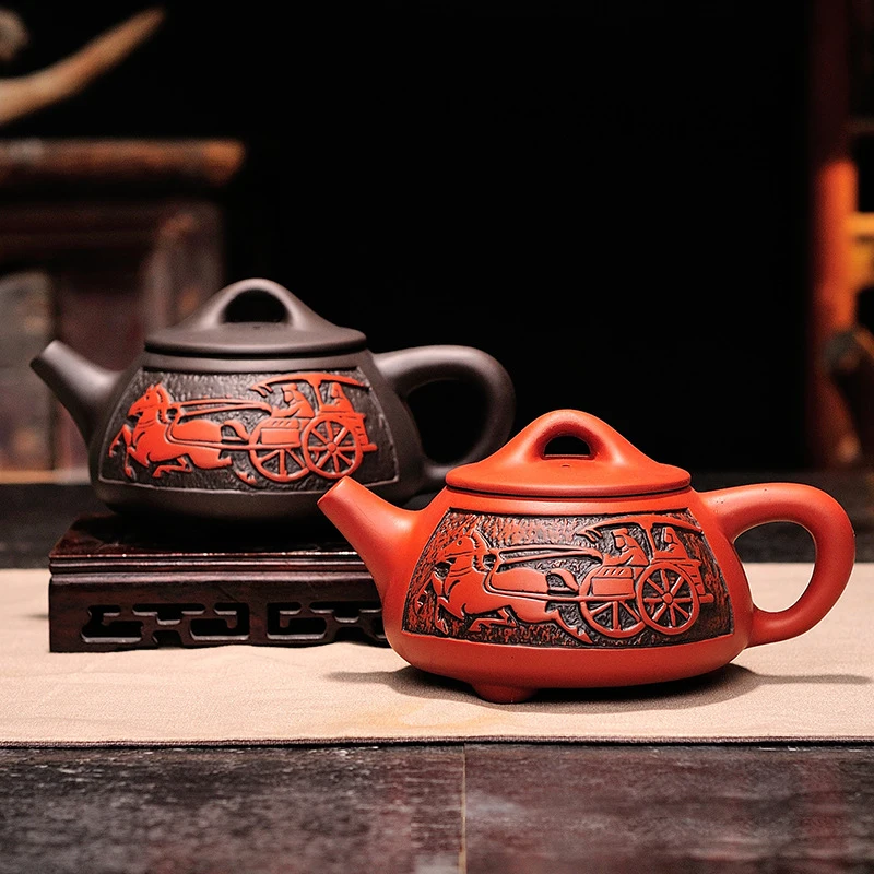 330 мл фиолетовый глиняный кунг фу чайный горшок китайский фарфор Исин зиша набор