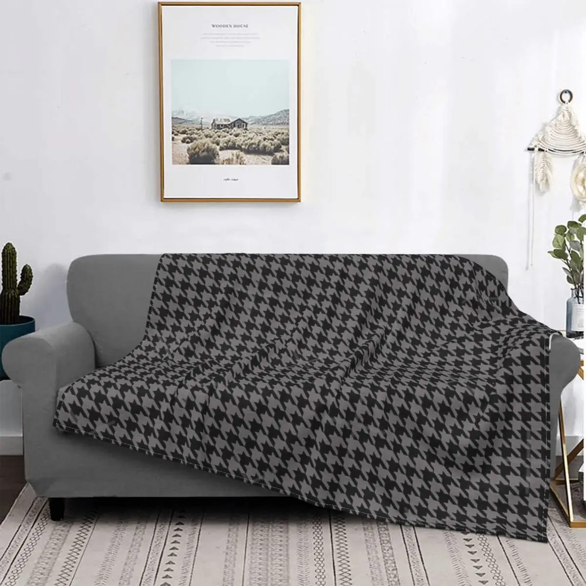 

Manta de pata de gallo, colcha a cuadros, ropa de cama, женская, de verano
