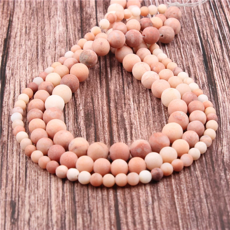 

NaturalFrosted Tangling StoneBeads,RoundBeadsLooseBeadsForMakingJewelryDIYBraceletNecklace4/6/8/10/12/mm