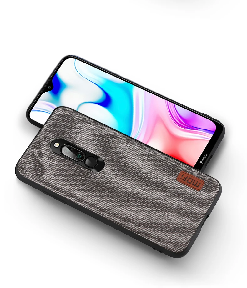 Для Xiaomi Redmi 8 чехол MOFi Redmi 8A ударопрочный тканевый магнит корпус оболочка бизнес силиконовый чехол