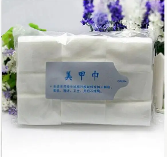 900 шт./лот салфетки для удаления лака ногтей хлопковые ворсовые нейл-арта