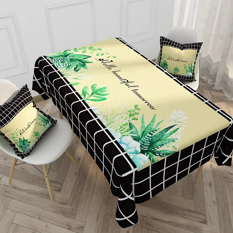 Скатерть для кухонного стола Бытовая Водонепроницаемая прочная скатерть из