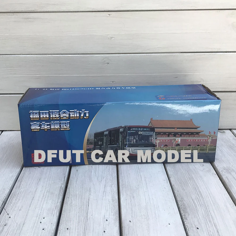 1:43 игрушка из сплава FOTON BJ6123 FU TIAN BUS Car Модель детских игрушечных автомобилей авторизованный детский игрушечный автомобиль