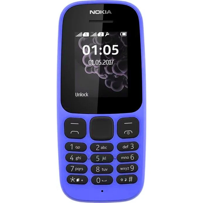Сотовый телефон Nokia 105 TA-1203 w/o charger Blue 16KIGL01A19 | Мобильные телефоны и аксессуары