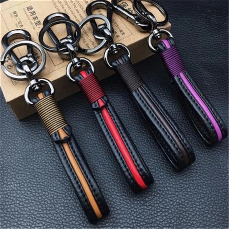 

Автомобильный брелок из искусственной кожи, универсальные Подвесные Брелки на талию, автомобильные брелки с защитой от потери, автомобильн...
