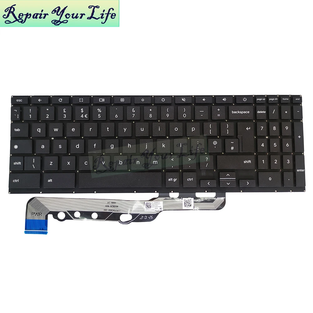 

Genuine US UK ENGLISH Keyboard for ASUS Chromebook CX1 CX1400 Flip 15.6 0KNX0-5100UK00 0KN1-D81UK12 CV1US12 2103US00 New Hot