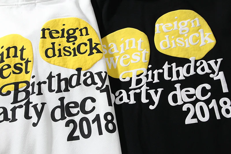 

Kanye West Kids See Ghosts KSG Birthday Foam Printing Women Men Hoody Hoodies Hiphop Men Hooded Sweatshirts Pullover