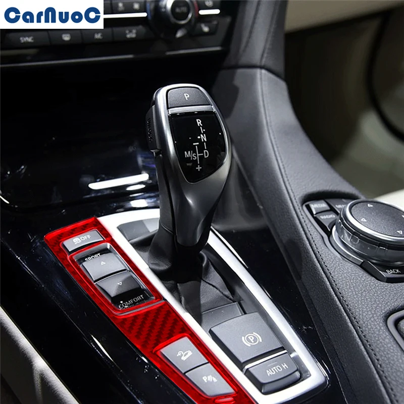 

Защитная Наклейка для BMW 6 серии F12 F13 Coupe 2011-2018, комфортная двухкнопочная панель автомобиля, красная отделка, наклейка из углеродного волокна