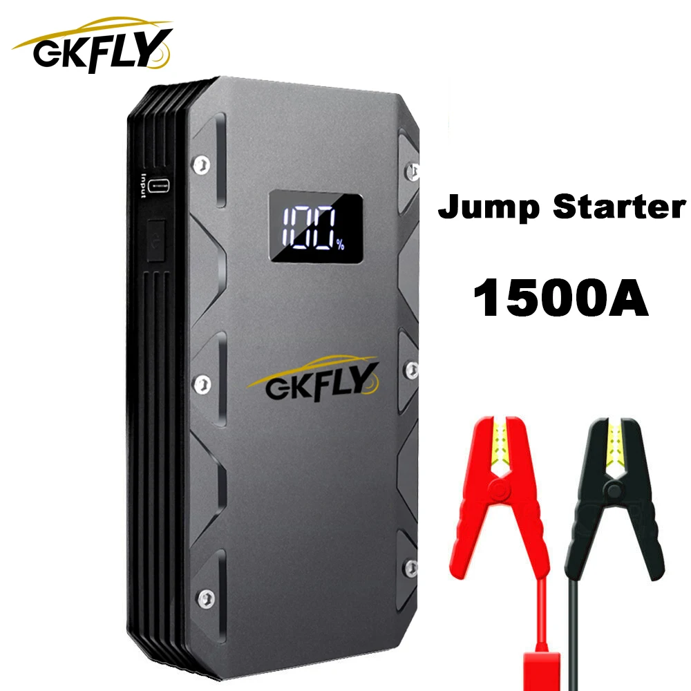1500A Car Jump Starter 20000mAh Starting Device 12V Portable Power Bank Petrol Diesel Lithium Polymer Battery Jumpers Buster | Автомобили