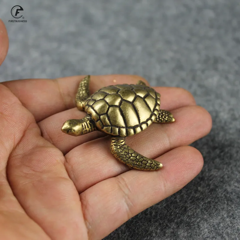 Pure Copper Turtle Statue Vintage Brass Tortoise Miniatures Figurines Home Decorations Car Ornament Desk Decor Accessories Craft | Дом и сад