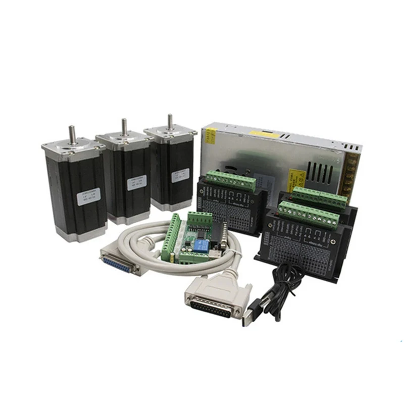 Шаговый двигатель Nema23 3 оси комплект: шаговый Нм/425 унции драйвер двигателя TB6600