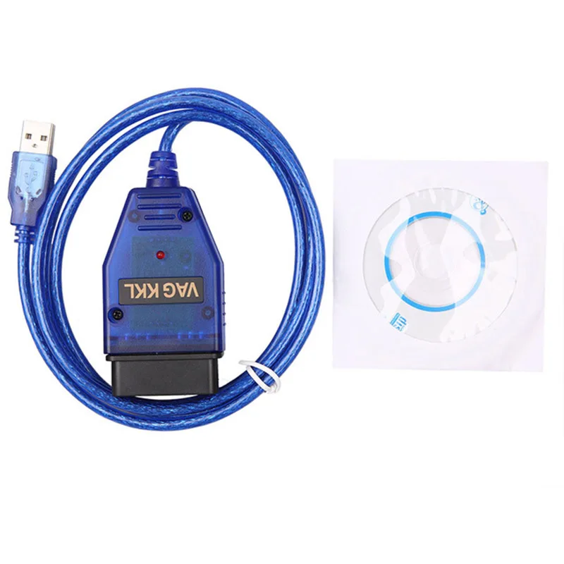 

VAG-COM KKL 409.1 OBD2 USB Cable Scanner Scan Tool for Audi VW SEAT Volkswagen Auto Full support of KW 1281 and KW 2000