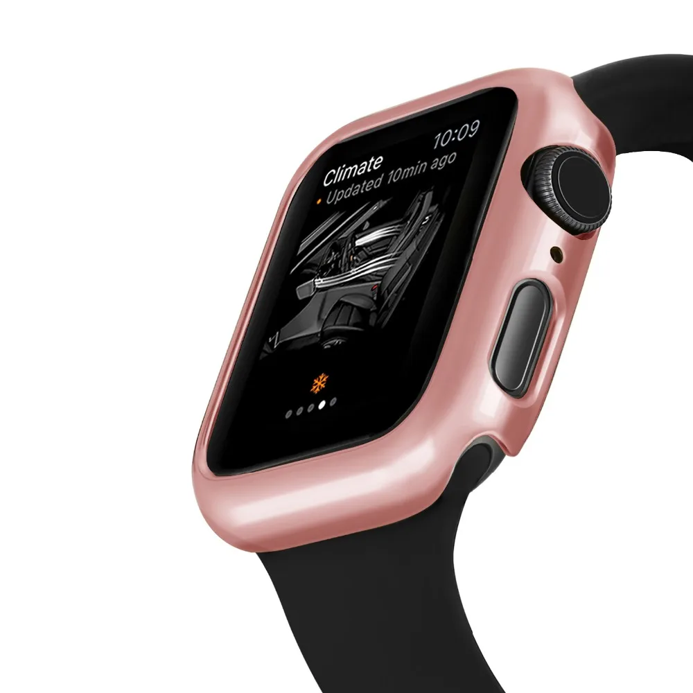 Защитный чехол для Apple Watch, версии 5/4/3/2/1 40 мм 44 мм пластиковая рама ПК чехол s для наручных часов iWatch, версия 3, 2, 42 мм, 38 мм