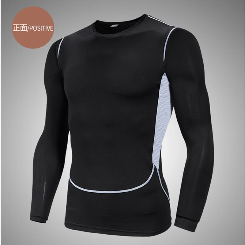 

Plus Size Shirts Men Gym Tops Yoga Fitness T Shirt Long Sleeve Clothing Joggers Tights Cycling Running Jerseys NANYJ20