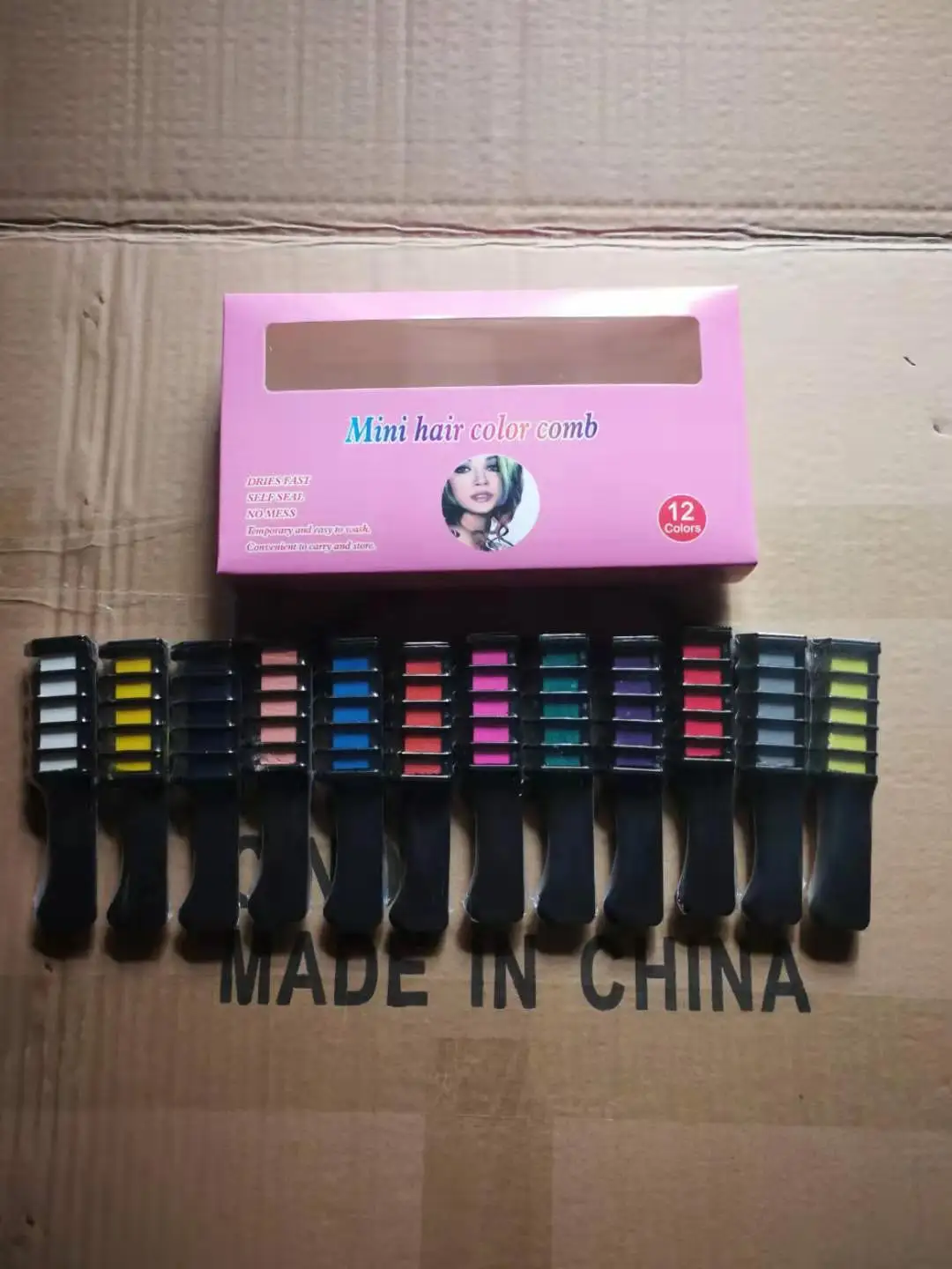 Одноразовая расческа для краски волос не повреждает волосы искусственный Мел