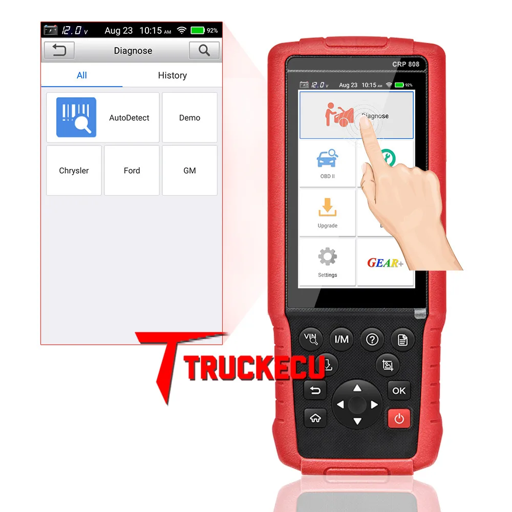 Launch CRP 808 CRP808 полная система OBD2 Универсальный Автомобильный диагностический