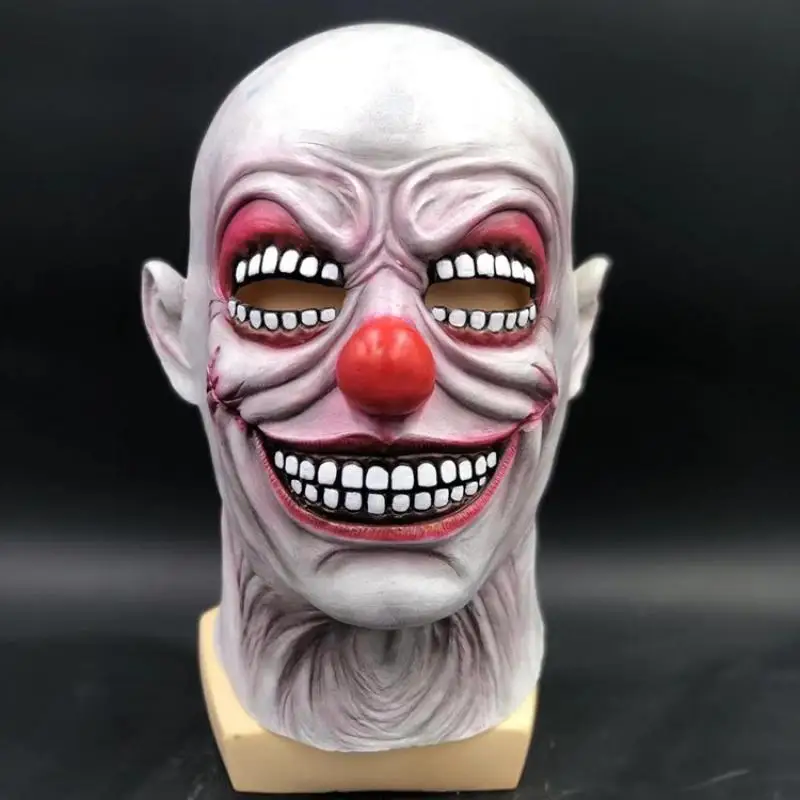 Маска клоуна для Хэллоуина латексная страшная маска на Хеллоуин злая резиновая