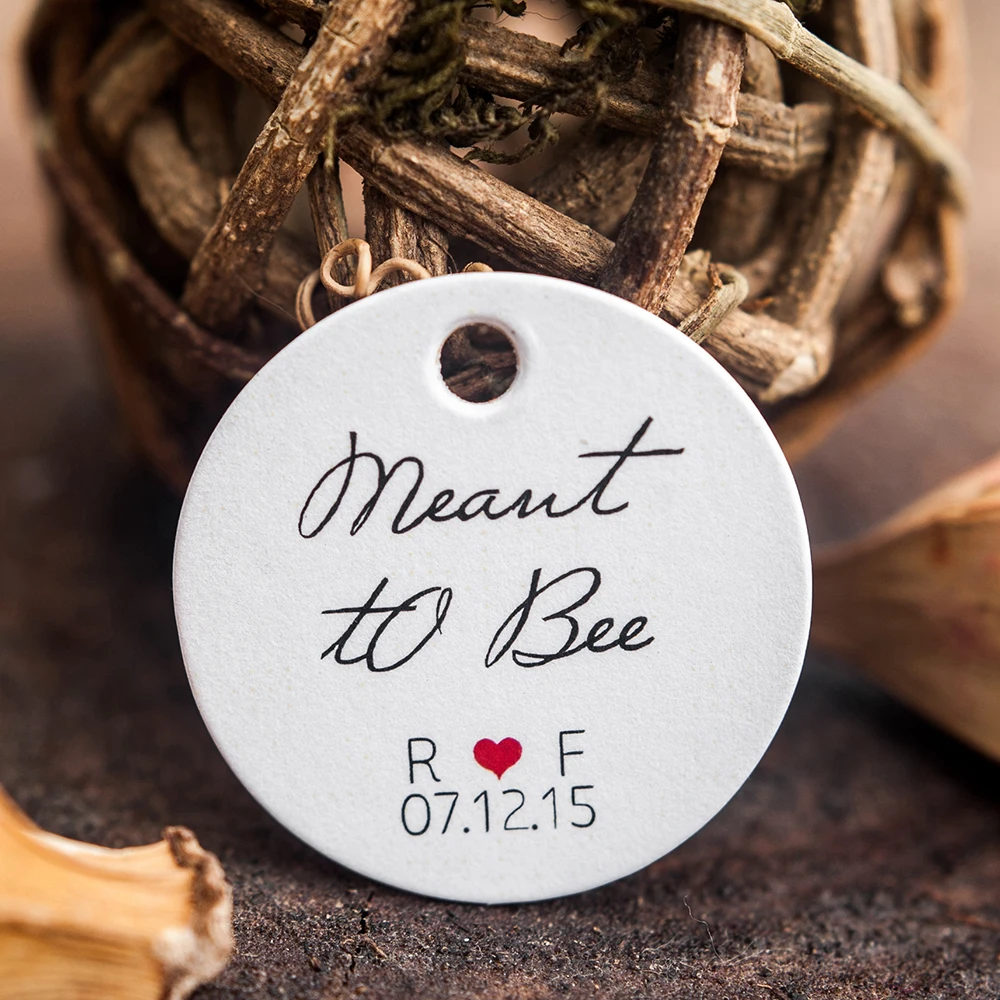 Y3-200 pcs 3 5 СМ Круглая этикетка из крафт/белой бумаги на заказ продукта медовые