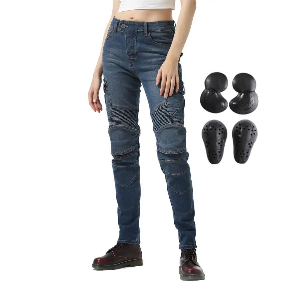 2019 женские мотоциклетные брюки джинсы для езды Мотокросс гоночные велосипедные