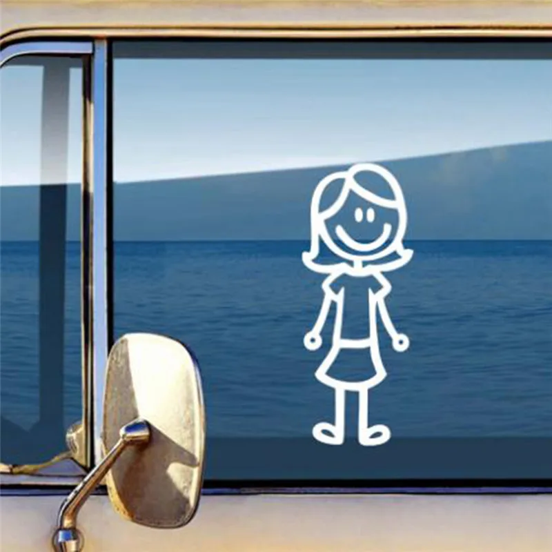 

Viny Decal Car Stick Figure DIY Adhesive Window Car Stickers Custom Family Member Waterproof Auto Sticker