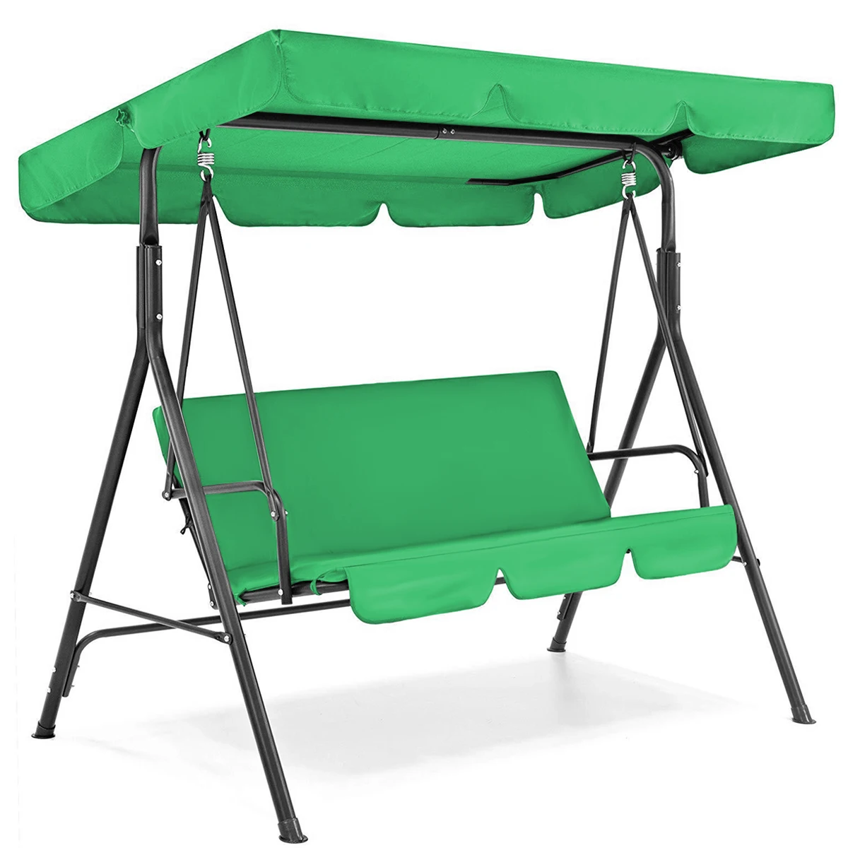 

3 Seat Garden Swing Chair Canopy Cover Shade Sail Waterproof UV Resistant Outdoor Courtyard Hammock Tent Swing Top Cover NO Fade