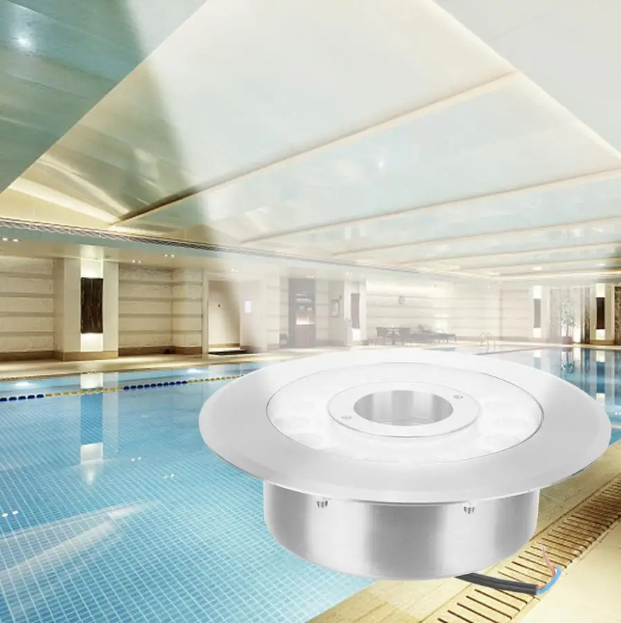 AC12V светодиодная подводная лампа IP68 водонепроницаемый светильник для бассейна