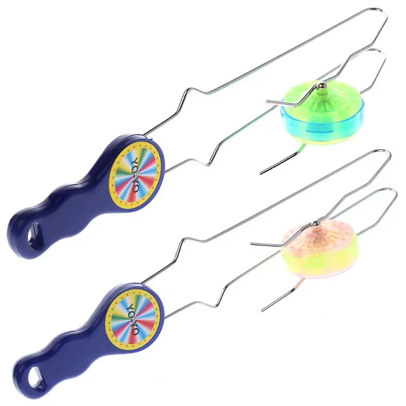 Colorful LED Flashing Magic Rail Rolling Flywheel YO-YO Ball Toy For Kids Gifts,Cute Creative Yoyo Toys Kids Adult Toy