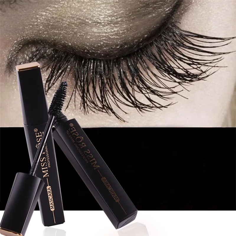 

4D Silk Fiber Waterproof Black Mascara curly Eye Makeup Eyelash Extension Thick Lengthening Cosmetics 2021 Hot