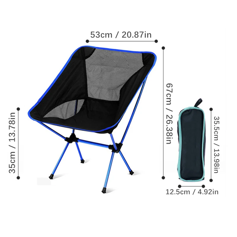 Стул Складной Сверхлегкий сверхпрочный портативный складной стул для