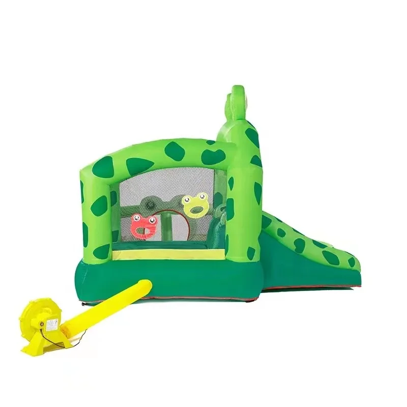 Мультяшная лягушка внешняя детская горка прыгающая с кровати оборудование для