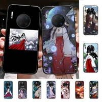 japanese manga inuyasha kikyou phone case for huawei mate 20 10 9 40 30 lite pro x nova 2 3i 7se